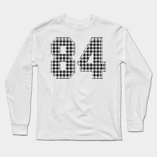 Plaid Number - 84 - Dark Long Sleeve T-Shirt